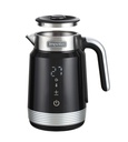 Retro Novo Wasserkocher Doppelwandig Edelstahl 1.7 Liter, 2200W, Schwarz-Silber