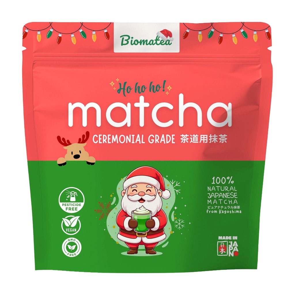 Ceremonial japanischer Matcha Tee Pulver – Limitierte Weihnachten Xmas Edition, 50 g