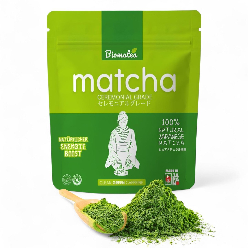 Biomatea Ceremonial Matcha aus Kagoshima Japan, 50g, Pestizidfrei