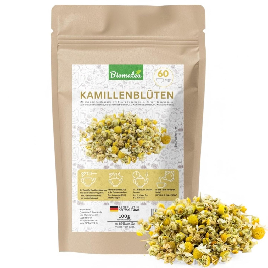 Kamillenblüten, 100 g getrocknet Kamillentee, Kamillenblüten Tee